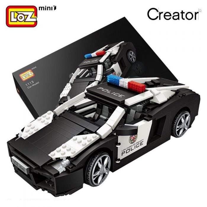 LOZ Mini Blocks Technic Mini City Police Car Model Building Bricks Vehicle Racing Car Assembly Toy - LOZ Blocks Store