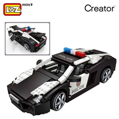 LOZ Mini Blocks Technic Mini City Police Car Model Building Bricks Vehicle Racing Car Assembly Toy 1 - LOZ Blocks Store
