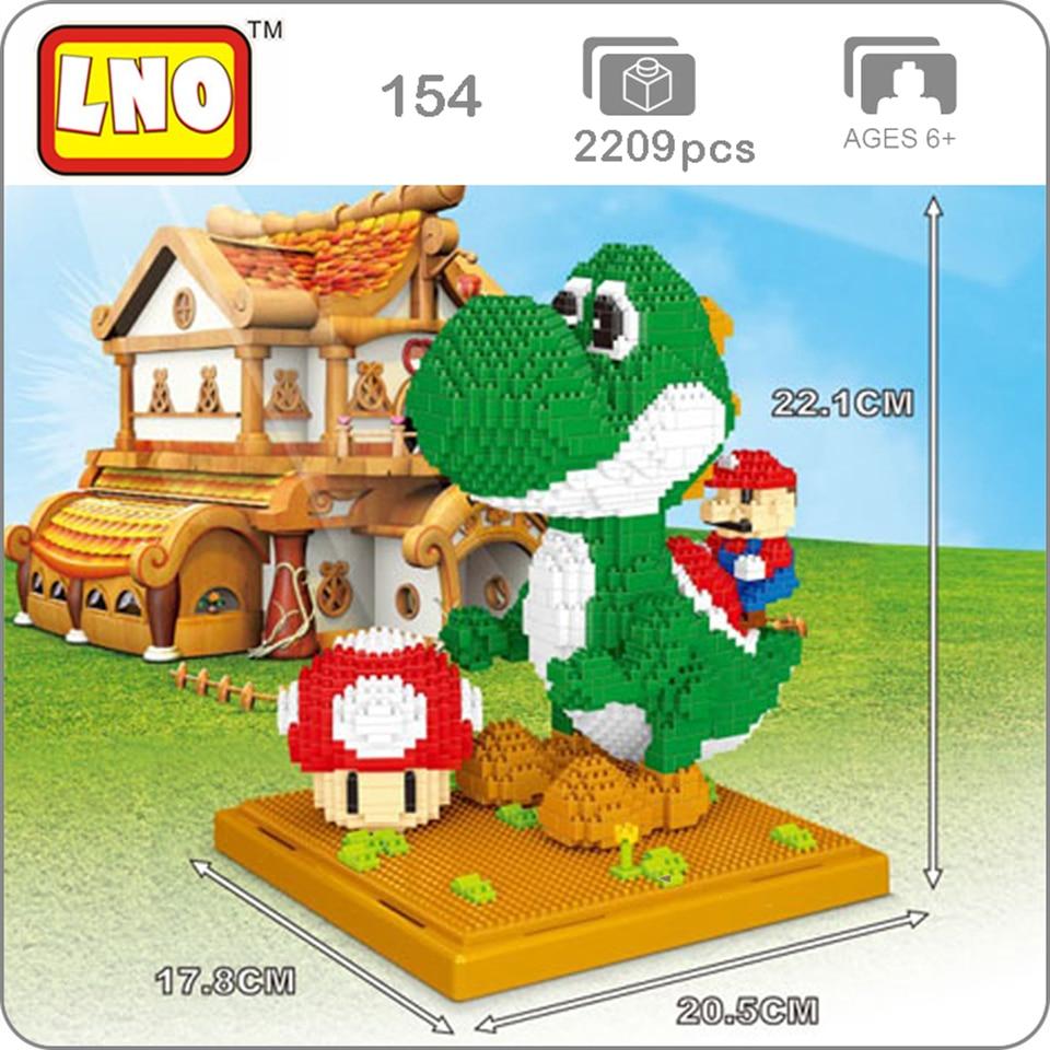 Super Mario Green Yoshi toys Mini Diamond Iblocks blocks Kids Building toys 