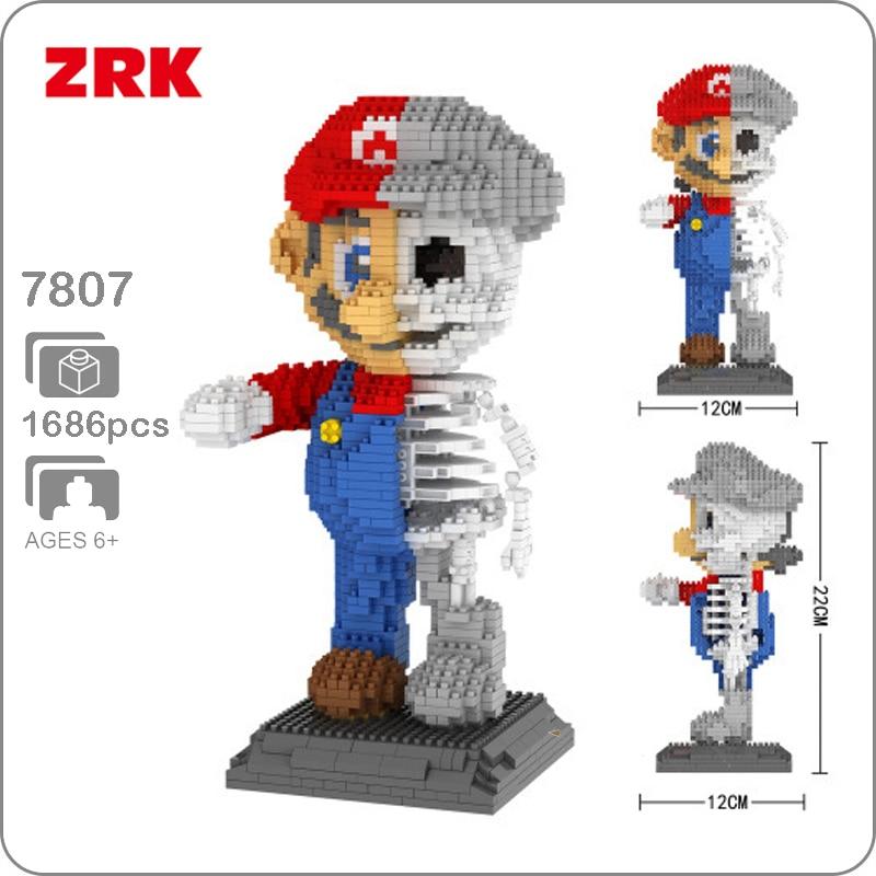 ZRK Super Mario Dissection Skeleton Figure Marioed - LOZ Blocks Store