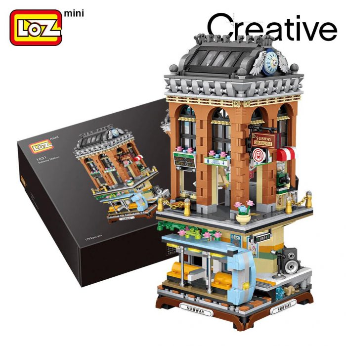 LOZ 1031 European-Style Subway Station - LOZ Blocks Official Store