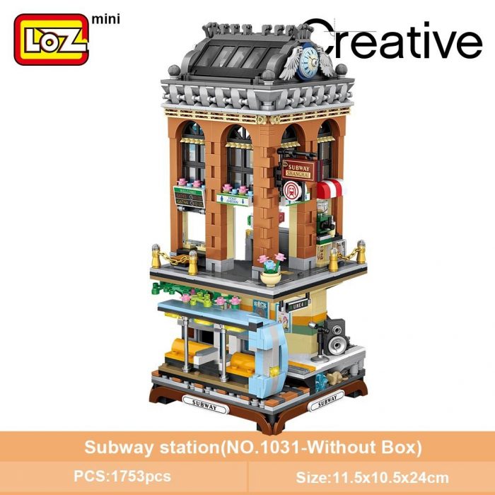 LOZ 1031 European-Style Subway Station - LOZ Blocks Official Store