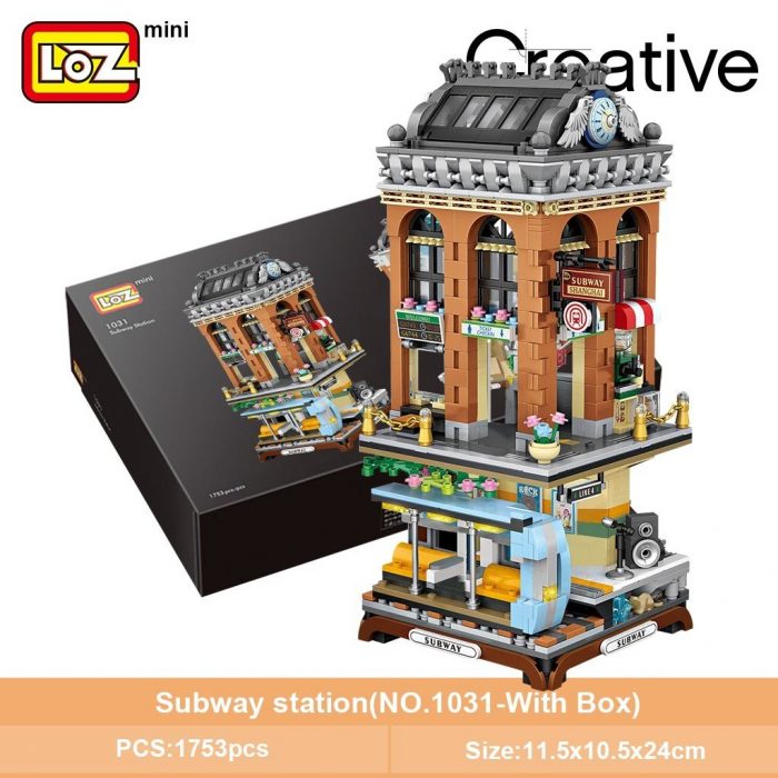 LOZ 1031 European-Style Subway Station - LOZ Blocks Official Store