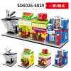 SEMBO SD 6084-6099 & 6054-6057 Mini Street Shop Model - LOZ Blocks Official Store