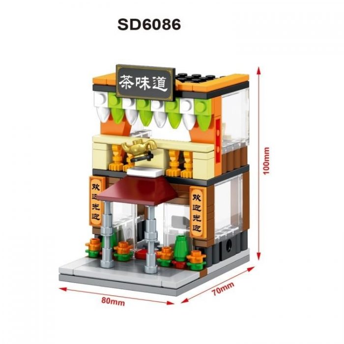 SEMBO SD 6084-6099 & 6054-6057 Mini Street Shop Model - LOZ Blocks Official Store