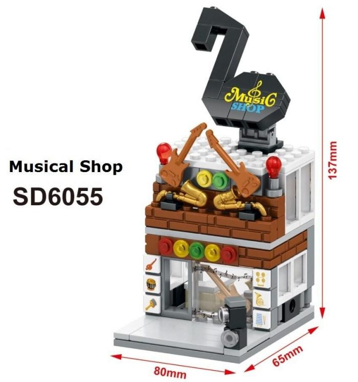 SEMBO SD 6084-6099 & 6054-6057 Mini Street Shop Model - LOZ Blocks Official Store