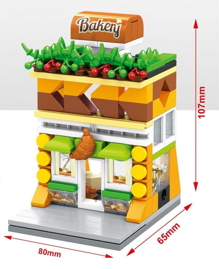 SEMBO SD6088-SD6091 & SD6042-SD6045 & SD6062-6069 Mini Street Cute Small Shop - LOZ Blocks Official Store