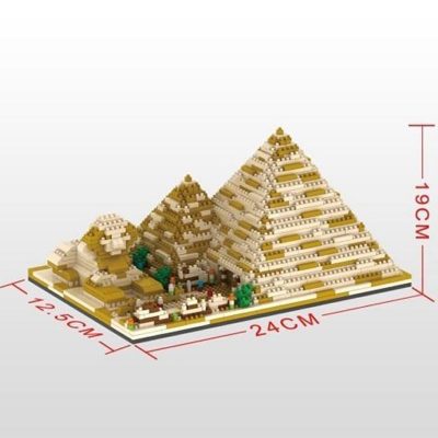 YZ 059 Large Golden Egyptian Pyramids - LOZ Blocks Official Store