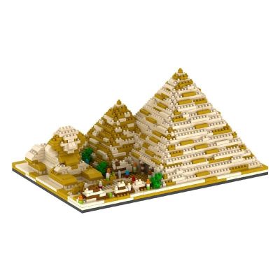 YZ 059 Large Golden Egyptian Pyramids - LOZ Blocks Official Store