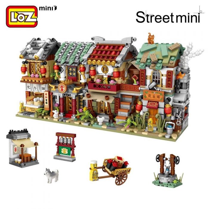 LOZ 1722-1725 Mini Chinatown Set - LOZ Blocks Official Store