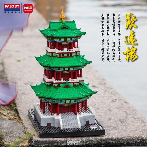 Balody 16163 World Famous Architecture Juyuan Tower 3D Model DIY Mini Diamond Blocks Bricks Building Toy - LOZ Blocks Store