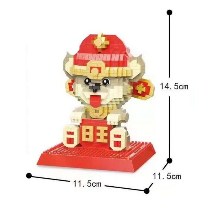 DAIA 66860 Chinese Zodiac Peking Opera Fortune Robe Dog - LOZ Blocks Official Store