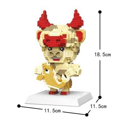 DAIA 66862 Chinese Zodiac Opera Fortune Gold Fish Bull - LOZ Blocks Official Store