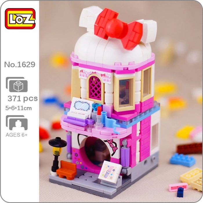 LOZ 1629 City Street Cat Cosmetics Shop Store Beauty Salon Architecture DIY Mini Blocks Bricks Building.jpg Q90.jpg - LOZ Blocks Store