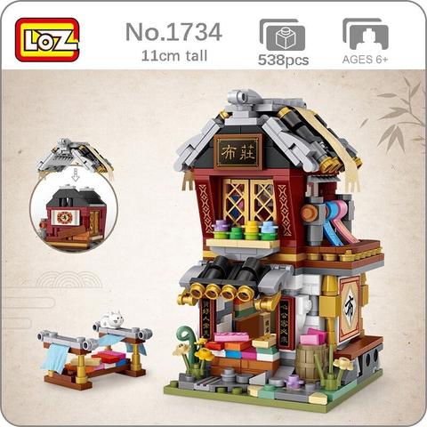 LOZ 1734 Cloth Shop Chinatown - LOZ Blocks Store