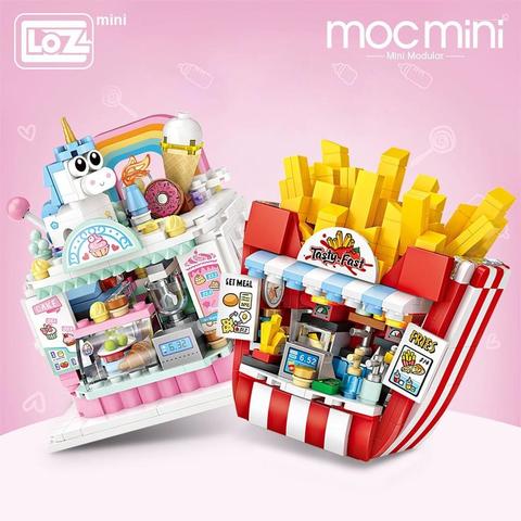 LOZ Mini Cake Shop French Fries Shop Blocks building toys Plastic Assembly Blocks Children Toy - LOZ Blocks Store