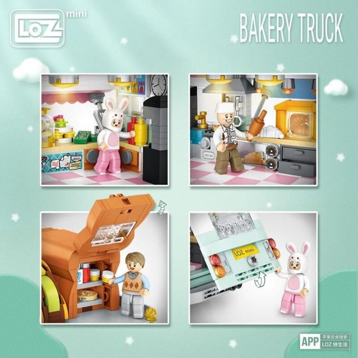 LOZ 1127 Bakery Truck - LOZ Blocks Official Store