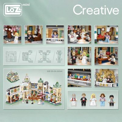 LOZ 1035 Wedding Church Hall - LOZ Blocks Official Store