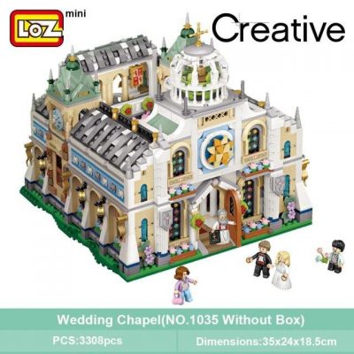 LOZ 1035 Wedding Church Hall - LOZ Blocks Official Store