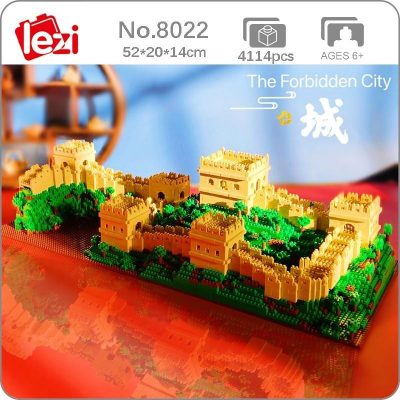 Lezi 8022 World Architecture China Great Wall Tree 3D Model DIY Mini Diamond Blocks Bricks Building - LOZ Blocks Store