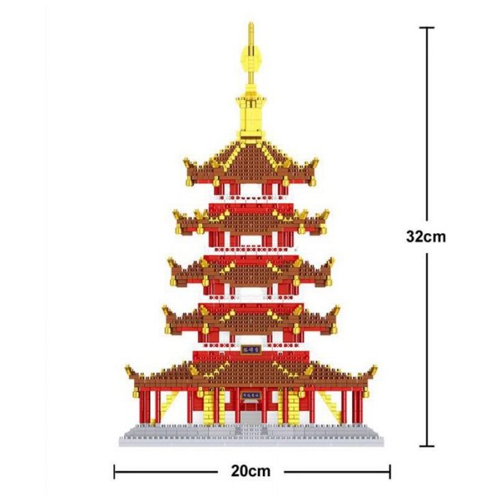 Lezi 8023 Leifeng Pagoda - LOZ Blocks Official Store