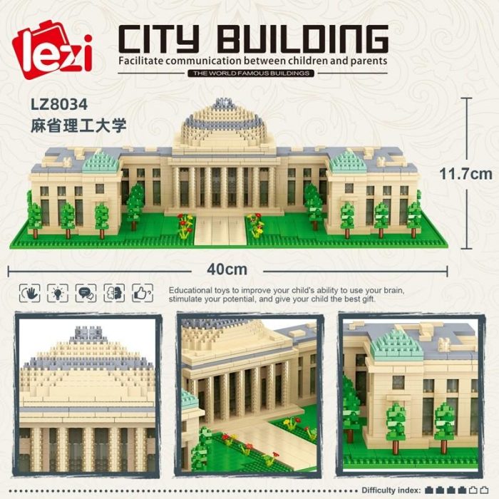 Lezi 8034 USA MIT University School - LOZ Blocks Official Store