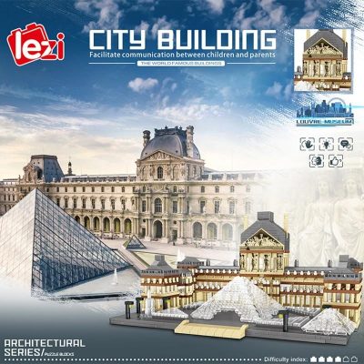 Lezi 8040 Louvre Museum - LOZ Blocks Official Store