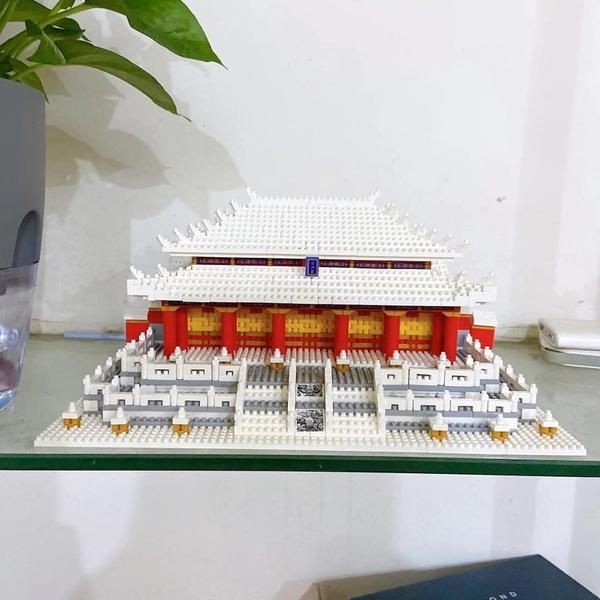 Lezi 8049 World Architecture Hall of Supreme Harmony Taihe Palace Mini Diamond Blocks Bricks Building Toy - LOZ Blocks Store