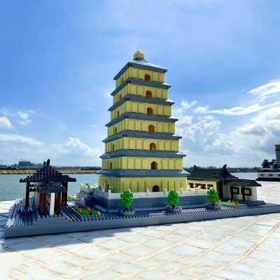 Lezi 8185 Giant Wild Goose Pagoda Tower - LOZ Blocks Official Store