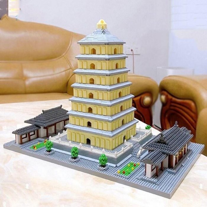 Lezi 8185 Giant Wild Goose Pagoda Tower - LOZ Blocks Official Store