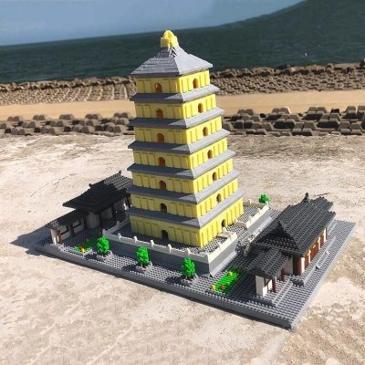 Lezi 8185 Giant Wild Goose Pagoda Tower - LOZ Blocks Official Store