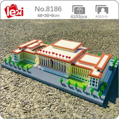 Lezi 8186 World Architecture China Great Hall of the People Tree DIY Mini Diamond Blocks Bricks - LOZ Blocks Store