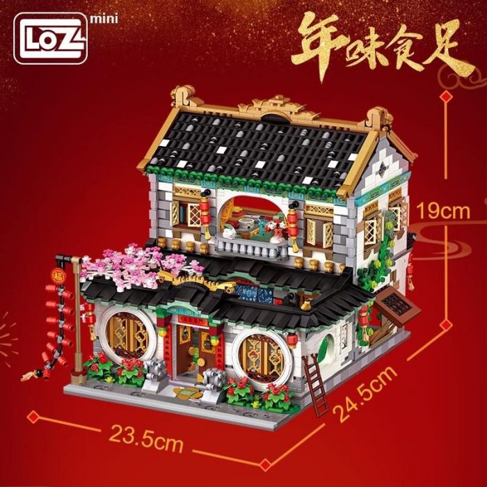 LOZ 1034 Siheyuan New Year's Eve Dinner - LOZ Blocks Official Store