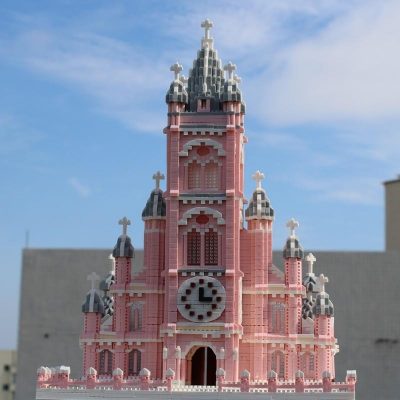 PZX 6626-6 Pink Sacred Heart Church - LOZ Blocks Official Store