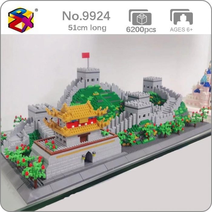 PZX 9924 World Architecture The Great Wall Tower Palace 3D Model DIY Mini Diamond Blocks Bricks - LOZ Blocks Store