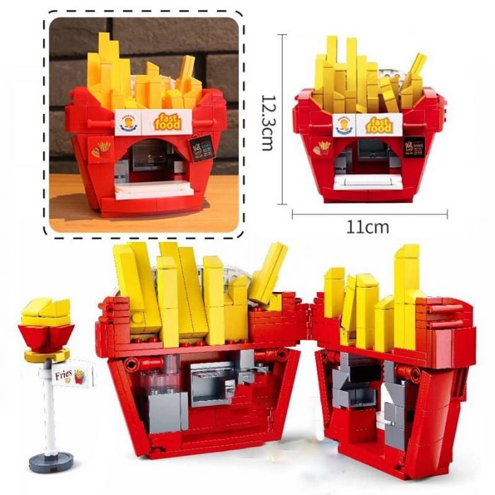 Sluban B0705B French Fries Fast Food Restaurant - LOZ Blocks Official Store