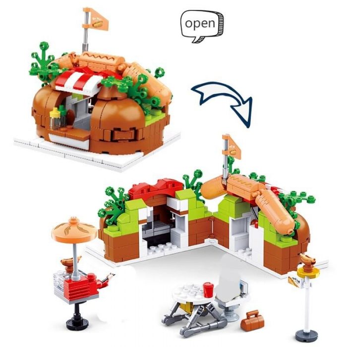 Sluban B0705C Hot Dog Fast Food Restaurant - LOZ Blocks Official Store