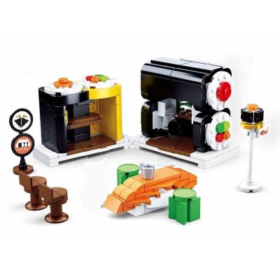 Sluban B0705E Japan Sushi Fast Food Restaurant - LOZ Blocks Official Store