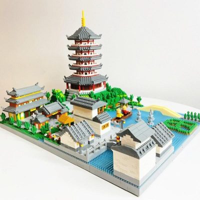 Wise Hawk 2622 West Lake Tower Temple Pagoda - LOZ Blocks Official Store