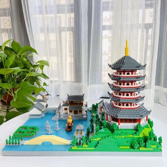 Wise Hawk 2622 West Lake Tower Temple Pagoda - LOZ Blocks Official Store