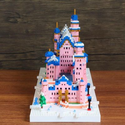 Wise Hawk 2633 Pink Neuschwanstein Castle - LOZ Blocks Official Store