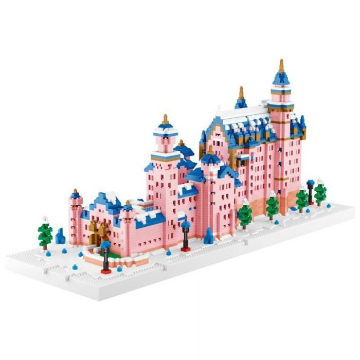 Wise Hawk 2633 Pink Neuschwanstein Castle - LOZ Blocks Official Store