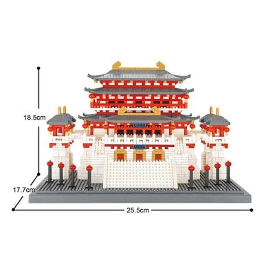 YZ 087 China Ancient Lotus Pavilion Palace - LOZ Blocks Official Store