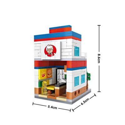 LOZ 1605 KFC Restaurant - LOZ Blocks Official Store