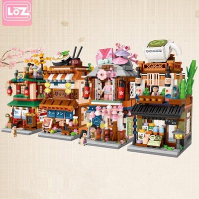 LOZ Street 1626 Ice Cream Cold Drink Store Mini Blocks Diamond Nano Building Toy 