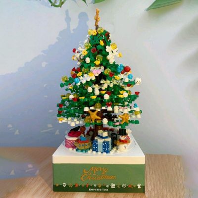LOZ 1237 Merry Christmas Tree Music Box Santa Claus Snowman Stockings Animal Mini Blocks Bricks Building 6 - LOZ Blocks Store