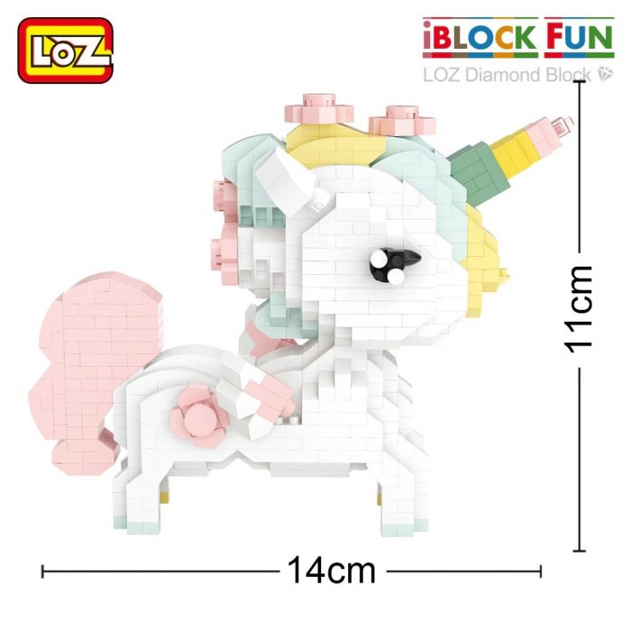 LOZ 9251 9256 Christmas Bear Cherry Blossom Unicorn and Peach 1 - LOZ Blocks Store