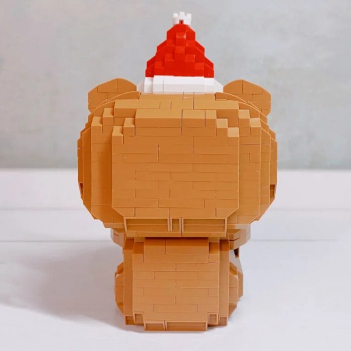 LOZ 9251 Animal World Merry Christmas Bear Apple Hat Pet Doll Model Mini Diamond Blocks Bricks 4 - LOZ Blocks Store