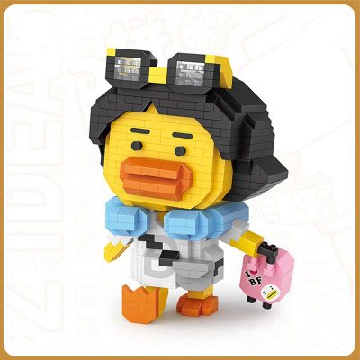 LOZ 9268 Animal World Yellow Duck Trip Suitcase Glasses 3D Model DIY Mini Diamond Blocks Bricks 2 - LOZ Blocks Store