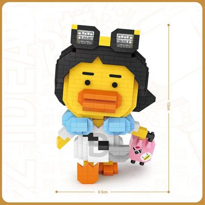 LOZ 9268 Animal World Yellow Duck Trip Suitcase Glasses 3D Model DIY Mini Diamond Blocks Bricks 3 - LOZ Blocks Store